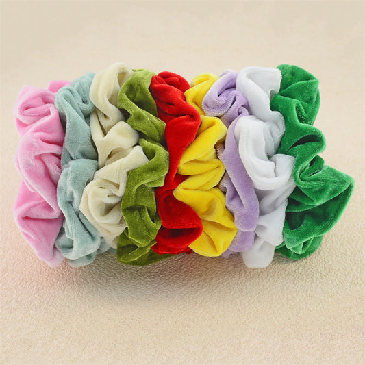 Colorful Velvet Scrunchies