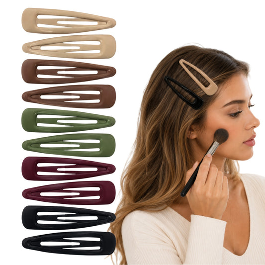 10 Pack 3.9 Inch Extra Large Snap Hair Clips
