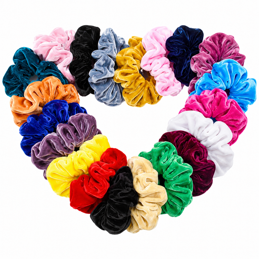 Colorful Velvet Scrunchies